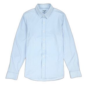 NEW Rhone Commuter Long Sleeve Shirt Performance Stretch Blue Athleisure Minimal